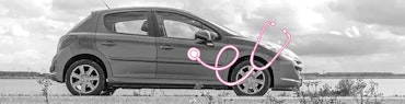 Stetoskop an einem Auto