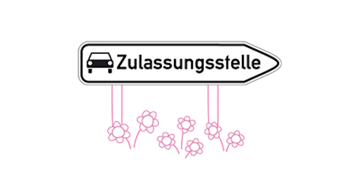 Schild Zulassungsstelle