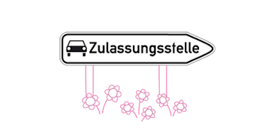 Schild Zulassungsstelle