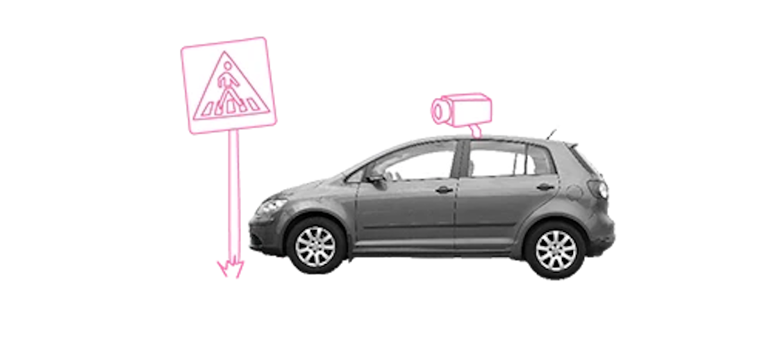 Icon Fahrassistenzsysteme Verkehrszeichenerkennung