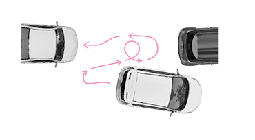 Icon Fahrassistenzsysteme Einparkhilfe