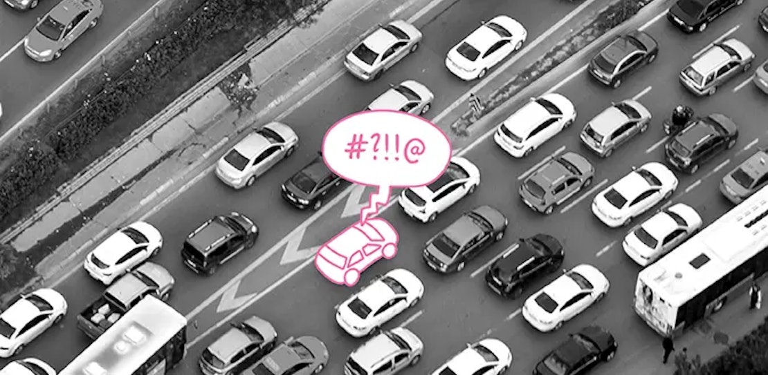 Stau auf der Autobahn