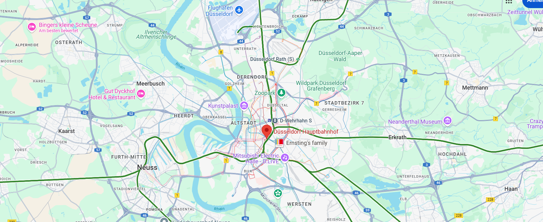 Düsseldorf Google Maps
