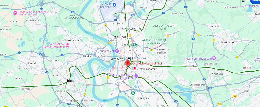 Düsseldorf Google Maps