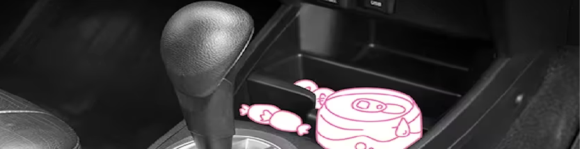 Nahaufnahme eines Schaltgetriebes im Auto